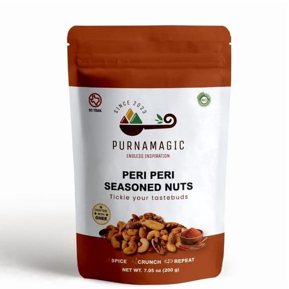 PurnaMagic Peri Peri Seasoned Mixed Nuts, 200 g