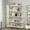 Gold & White, variant on Uforic 5 Tier Bookshelf, Freestanding Industrial Bookcase, Storage Shelving Unit for Home Office, Brown