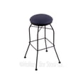 thumbnail image 5 of 3020 30" Swivel Bar Stool with Black Wrinkle Finish and Canter Espresso Seat, 5 of 7