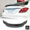 thumbnail image 1 of AeroBon Real Carbon Fiber Trunk Spoiler Compatible with 2015-2021 Mercedes C Class W205 Sedan Spoiler (R Style), 1 of 4
