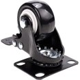 thumbnail image 4 of 4 ruedas giratorias con freno Ruedas giratorias de goma de 50 mm para muebles con capacidad de 400 kg, negro, 4 of 5