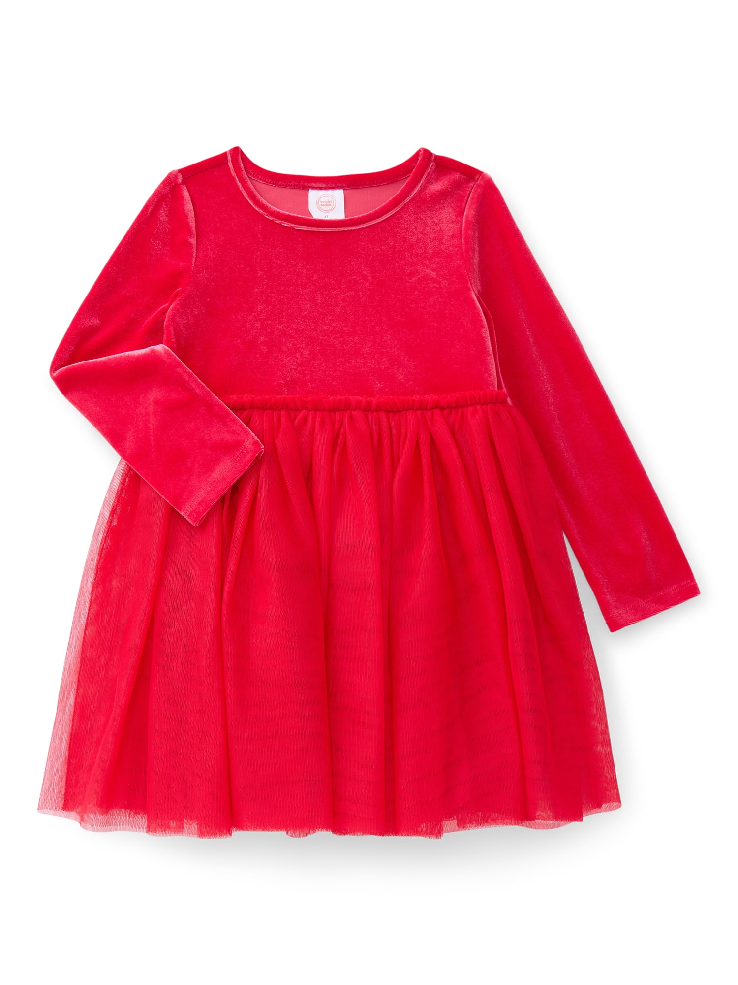 Wonder Nation Toddler Girl Knit Dress, Sizes 2T - 3T
