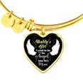thumbnail image 2 of Daddy's Girl Mommy's World Little Daughter Gift Expandable Charm Bracelet Adjustable - Heart Bangle Bracelet (Personalized Engraving Option), 2 of 5