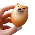 thumbnail image 4 of Cabeza de perro, celebridad de Internet, huevo de perro, pellizco musical, juguete de descompresión de rebote lento, huevo de Cheems, escultura de arena de Shiba Inu, perro Shiba Inu divertido, 4 of 7