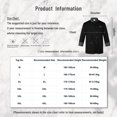thumbnail image 7 of iEFiEL Mens Chef Coat Long Sleeve Kitchen Cooking Uniform Jacket with Chest Arm Pockets Black 4XL, 7 of 7