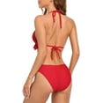 thumbnail image 4 of Attraco Women's Crochet Lace Bikini Two Piece Triangle Swimsuit Sexy Bathing Suits, 4 of 7