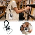 thumbnail image 2 of Cute Photocard Holder Keychain Photo Card Holder Star Wave Photocard Keychain, Transparent Holder Creative Photocards Holder for Bus Student Card Photo Protector, 2 of 6