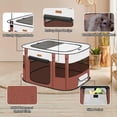 thumbnail image 2 of Playpen Akinerri para perros, gatos y conejos, portátil, marrón, pequeño, 2 of 6