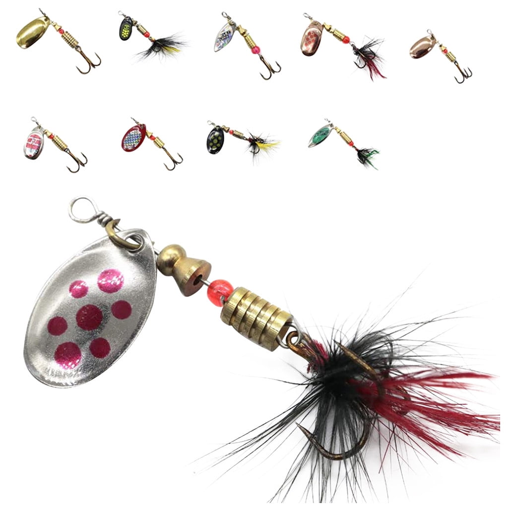 Fishing Lures 10PCS/Box Topwater Spinnerbait Small And Compact Excellent Action 