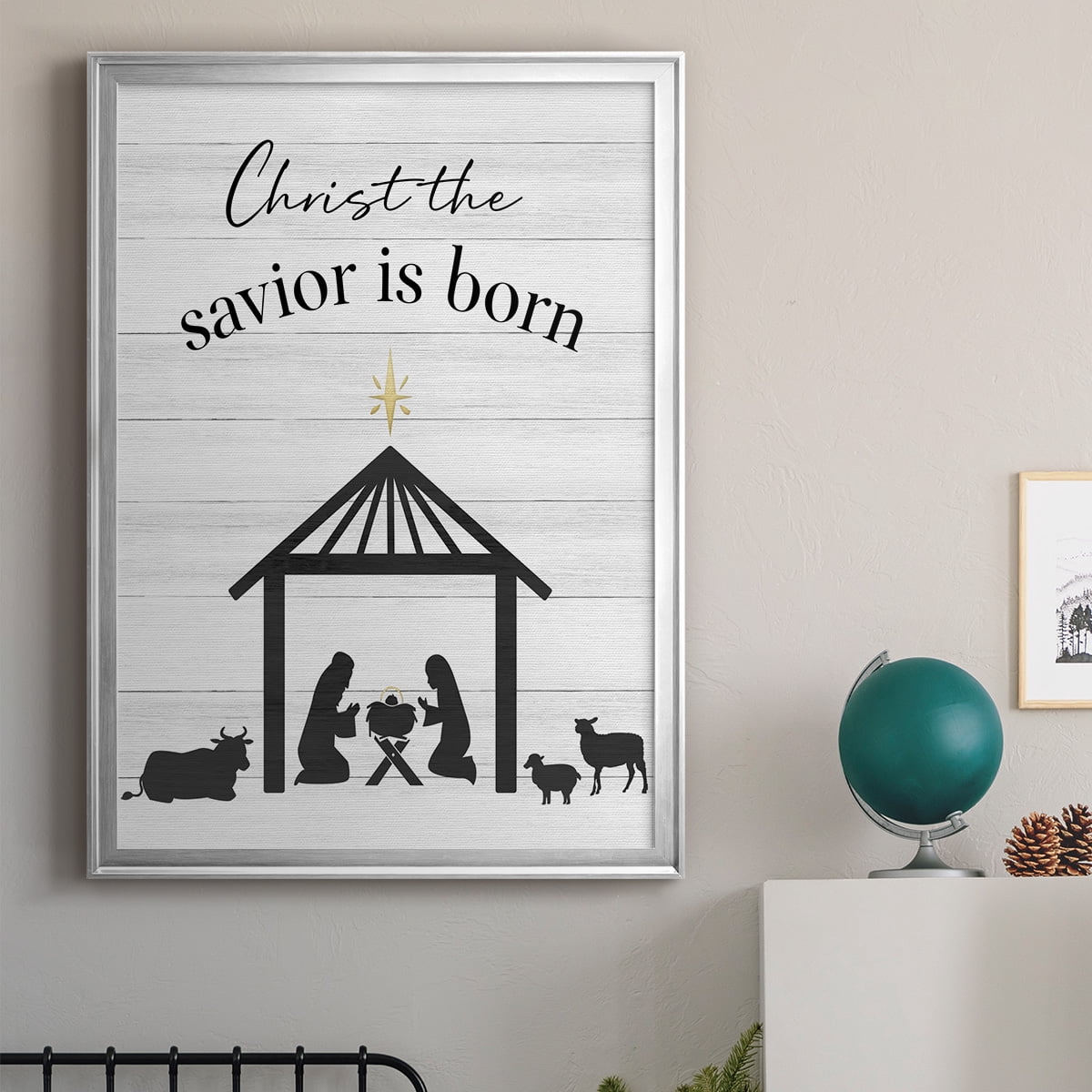 The Savior is Born Premium Framed Print - Ready to Hang