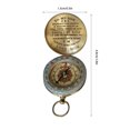 thumbnail image 4 of relayinert Brushed Ride Compass With High-end Texture Fishing For Friends Copper Compass Mom for Son, 4 of 6
