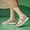 Beige, variant on Women's Slip On Comfortable Cushioned Lightweight Sandal Flat