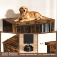 thumbnail image 3 of Amlancher Dog Crate Furniture for Large Dogs, 48inch Heavy Duty Dog Kennel Furniture, Rustic Brown, 3 of 7