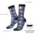 thumbnail image 6 of Colorful Unisex Novelty Pattern Crew Socks Calf Length Athletic Socks for Men Women, 6 of 8