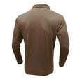 thumbnail image 5 of XIYON Mens Long Sleeve Polo Shirts Men Striped Printed Shirt Casual Loose Fitting Business Trend Top Classic Comfortable Men's Shirts, 5 of 6