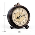 thumbnail image 4 of TIMESS Reloj Despertador de Cuarzo Analógico Vintage, Tamaño de Viaje, 4 of 9