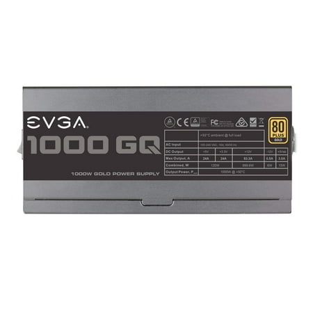 EVGA - 1000W ATX12V / EPS12V GQ Modular Power Supply - Black