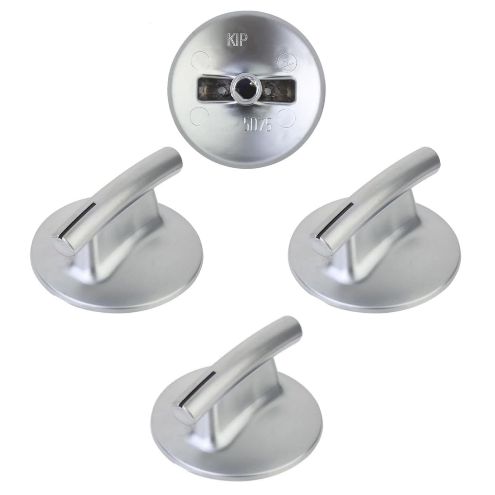 NATEFEMIN Silver Stove Knobs for Select Models, Heat-Resistant & Non-Toxic, Perfect for Health-Conscious Cooks