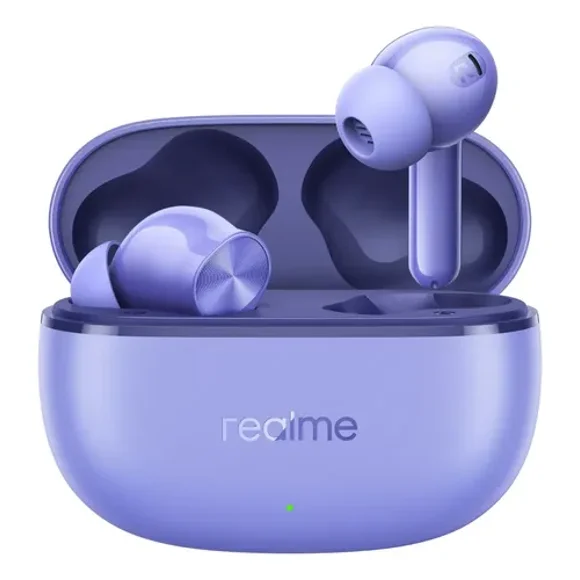 realme Buds T200 Lite Bluetooth in Ear Earbuds, 4 Mic, AI ENC para chamadas, 48 Horas de reprodução Total com carregamento rápido e jogos de baixa latência TWS (Aurora Purple)