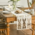 thumbnail image 6 of Sm:)e Carrot Bunny Happy Easter Table Runner for Dining Table 13 x 72 Inch, Seasonal Holiday Table Decoration, 6 of 7