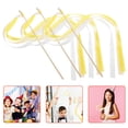 thumbnail image 2 of 30pcs Ribbon Stick Wand Party Streamers With Bell For Wedding Flower Girls Party Activities Birthday Photo Props, 2 of 9