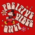 thumbnail image 2 of Boy's Mickey & Friends Positive Vibes Only Graphic Tee Red Large, 2 of 4