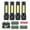 4 sets, variant on 2Set USB Rechargeable COB LED Flashlight Zoomable Torch Light Lamp Camping Portable