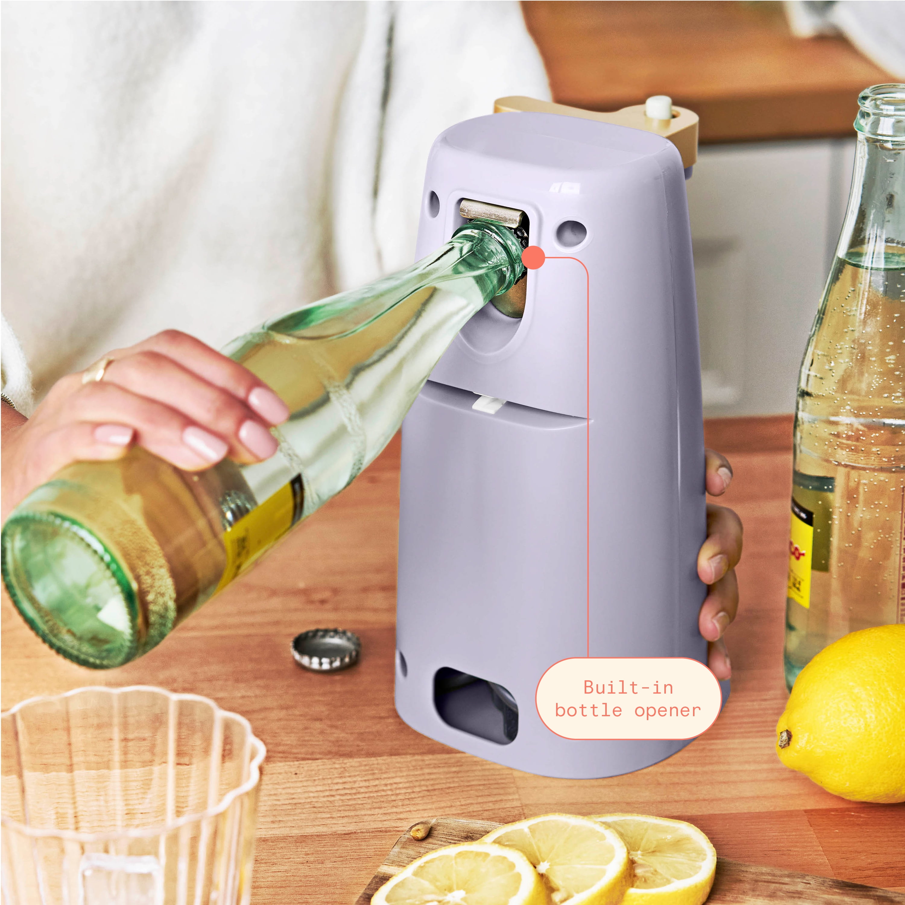Beautiful Easy-Prep Electric Can Opener, Lavender by Drew Barrymore