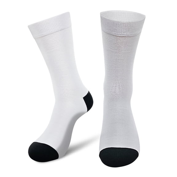 Women Mid Tube Socks Blank Socks Athletic Christmas Blank Hosiery Fashion Casual Daily Footwear Comfort White
