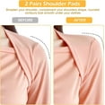 thumbnail image 5 of Shoulder Push-Up Pad,Happon 2 Pairs Soft Silicone Shoulder Pads for Women,Reusable Transparent Shoulder Pad,Invisible Shoulder Pad Self Adhesive for Woman Man Suit, Blazer, Coat, Shirt, Dress, 5 of 6