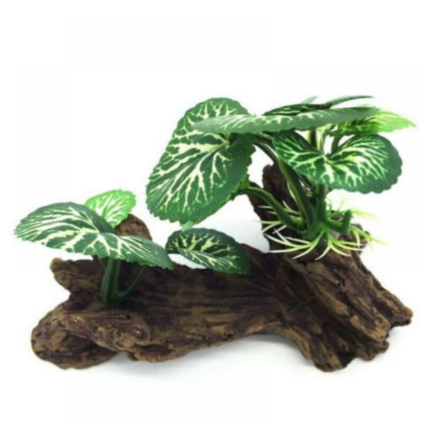 Baywell Artificial Aquarium Plants Plastic Green Tree LifeLike Plant