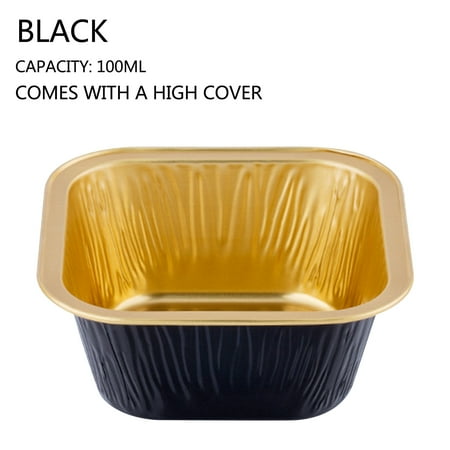 

Kuluzego Foil Cupcake Cups Square Lid Cupcake Cups Mini Cupcake Cups Kitchen Baking Cups 100 Pcs