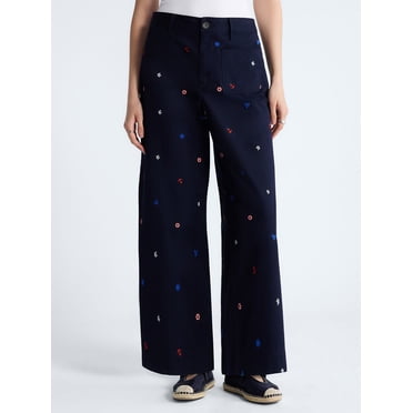 Free Assembly Women's and Women's Plus Cropped Pants with Patch Pockets, 26" Inseam, Sizes XS-4X