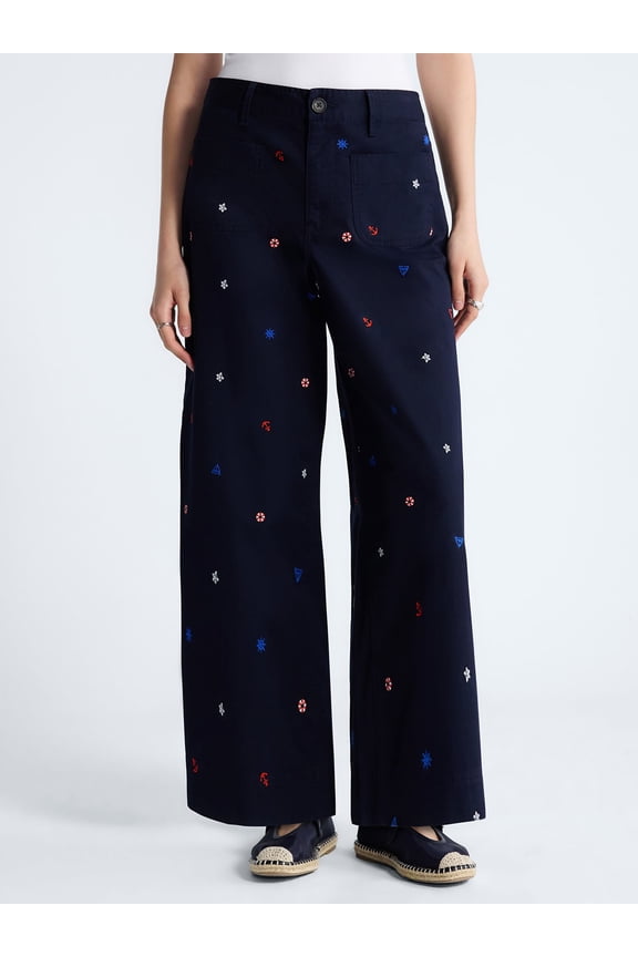 Women's and Women's Plus Cropped Pants with Patch Pockets, 26" Inseam, Sizes XS-4X
