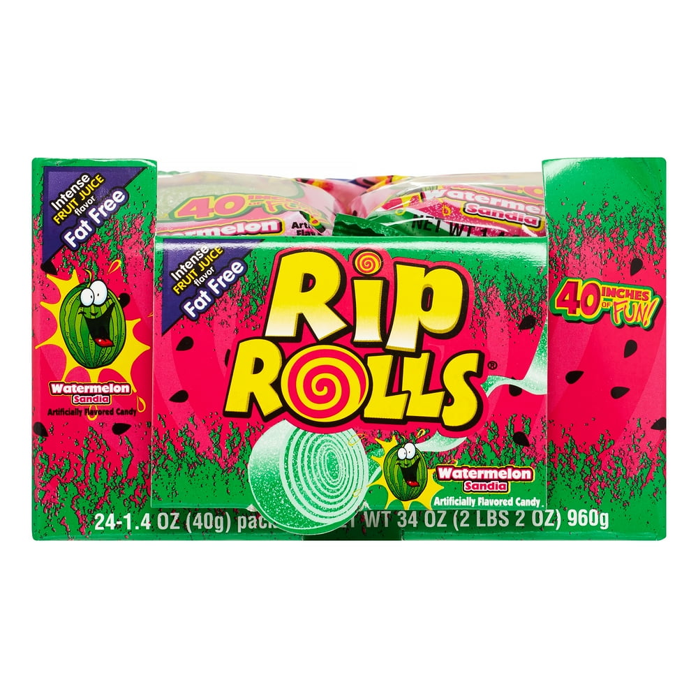 Rip Rolls, Watermelon Flavor Candy, 1.4 Oz, 288 Ct
