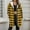 Yellow, variant on FDGIU Women's Plaid Fleece Coat - Sherpa Lined Plus Size Warm Winter Zip Up Outerwear for Cold Weather