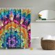 thumbnail image 4 of Cortina de ducha impermeable para baño, 180 x 180 cm, con ganchos 5, 4 of 5