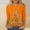 Orange Christmas Tops #1, variant on pstuiky Christmas Tops for Women,Merry Christmas Shirt for Women 3/4 Sleeve Tops Blouses Printed Graphic Plus Size Blouse Tees Cute Snowflake T Shirts on Christmas Gifts