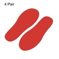 thumbnail image 3 of Uxcell 9.8x3.8" Footprints Floor Stickers Footprint Wall Stair Decal Sticker, Red 4 Pairs, 3 of 6