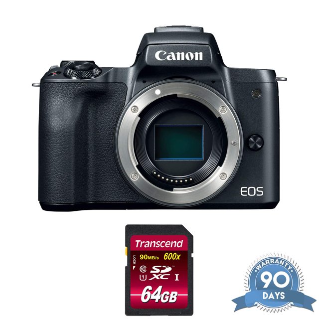Canon EOS M50 Mirrorless Digital Camera (Body Only) - w/ Memory Card - RENEWED