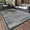 HS-Teal & White, variant on VUNATE Outdoor Rug Carpet 5'x8' Waterproof Reversible Patio Rug Portable Modern Abstract Indoor Outdoor Rug Plastic Straw Rug for RV Camping Garden Picnic Deck Backyard Porch Decor Blue and Gray