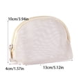 thumbnail image 3 of WeDecorBay Makeup Bag Large Capacity Portable Cosmetic Organizer Durable Material Convenient Handheld Travel Essential for Women White,13*10*4cm, 3 of 5