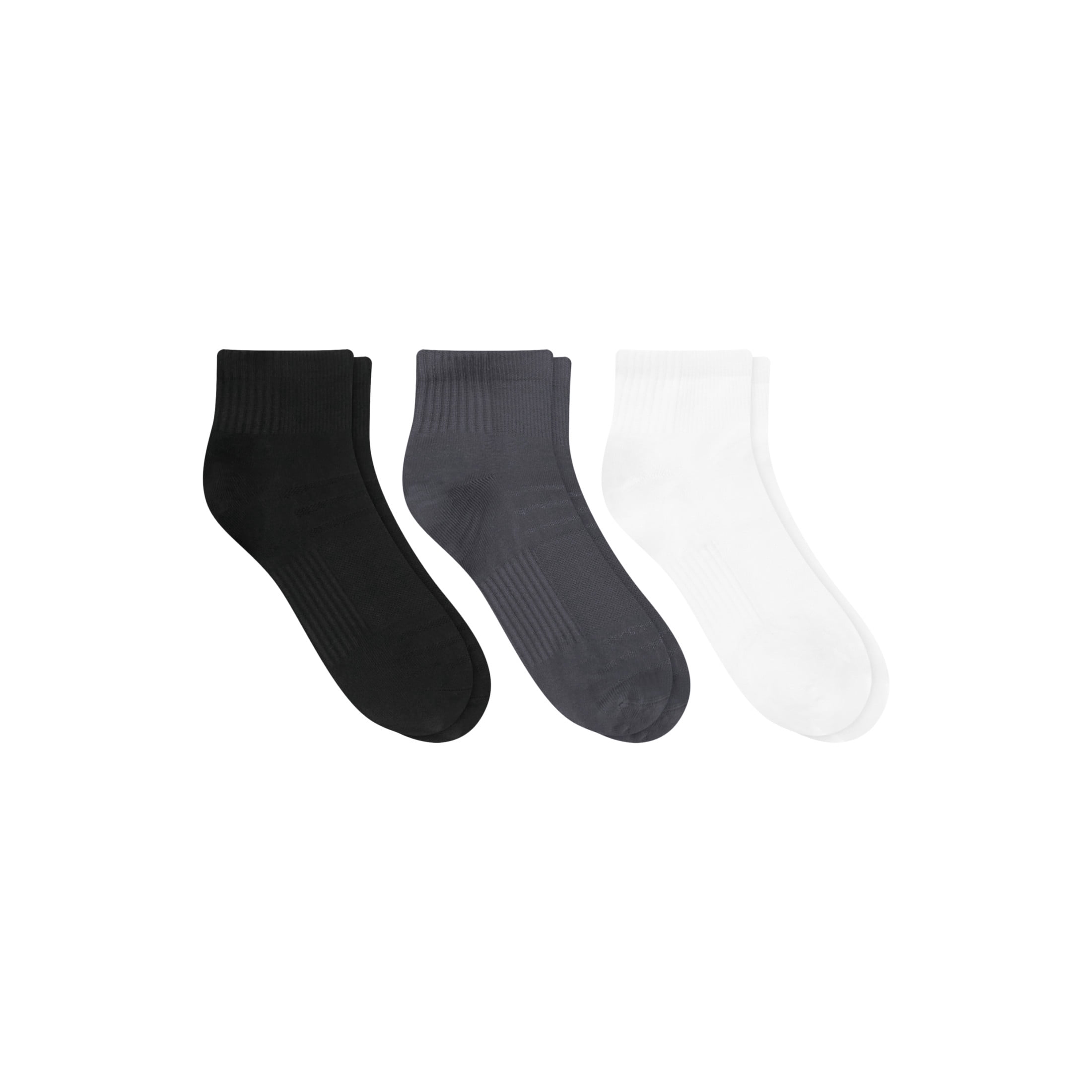 Hanes Mens Ankle Socks Value Pack, 3-Pack, Moves X-Temp 360-Degree Stretch Socks for Men