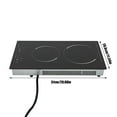 thumbnail image 2 of Electric Ceramic Cooktop with Plug Portable Induction Cooktop 2 Burners Touch Control, 2 of 22