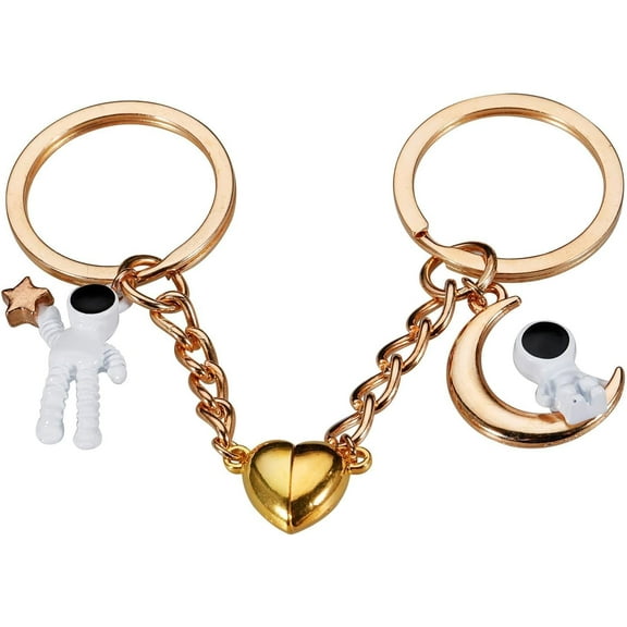 Gifts for Boyfriend from Girlfriend Gifts for Husband Wife One Year Anniversary Astronaut Magnetic Matching Couple Keychain Valentines Gifts for Couples Birthday Gift for Her Him Best Friend Christmas