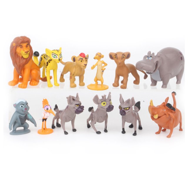 Figura de anime de la colección Lion King, 12 piezas, modelo 4-6 cm