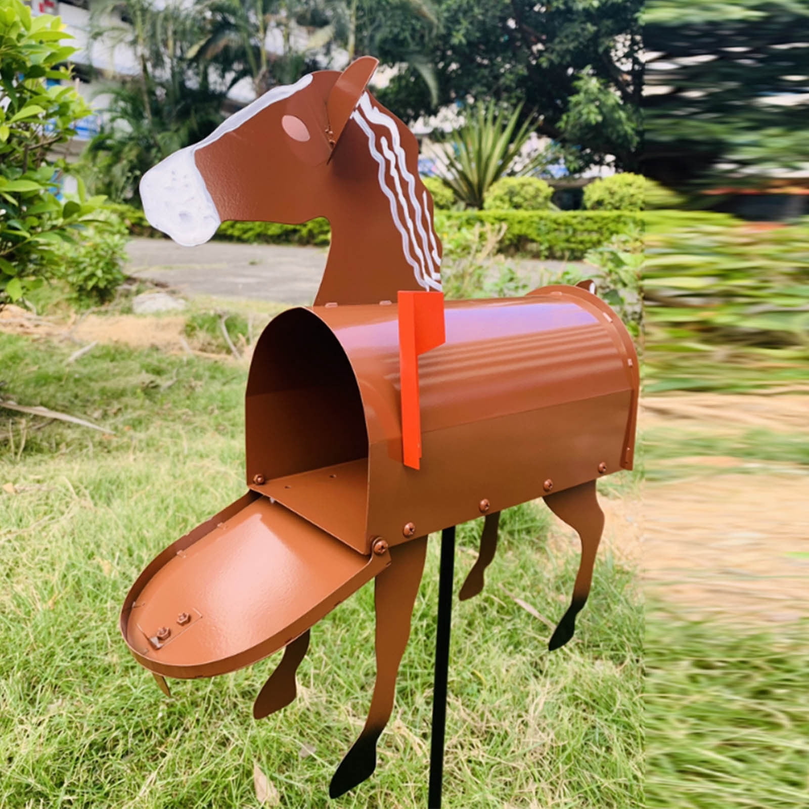 Personalized Shaped Mailbox,Creative Mailbox Animals Post Box,Creative Personalized Mailbox with Cute Shape for Garden Yard Decor Perfect for Farm Or Garden