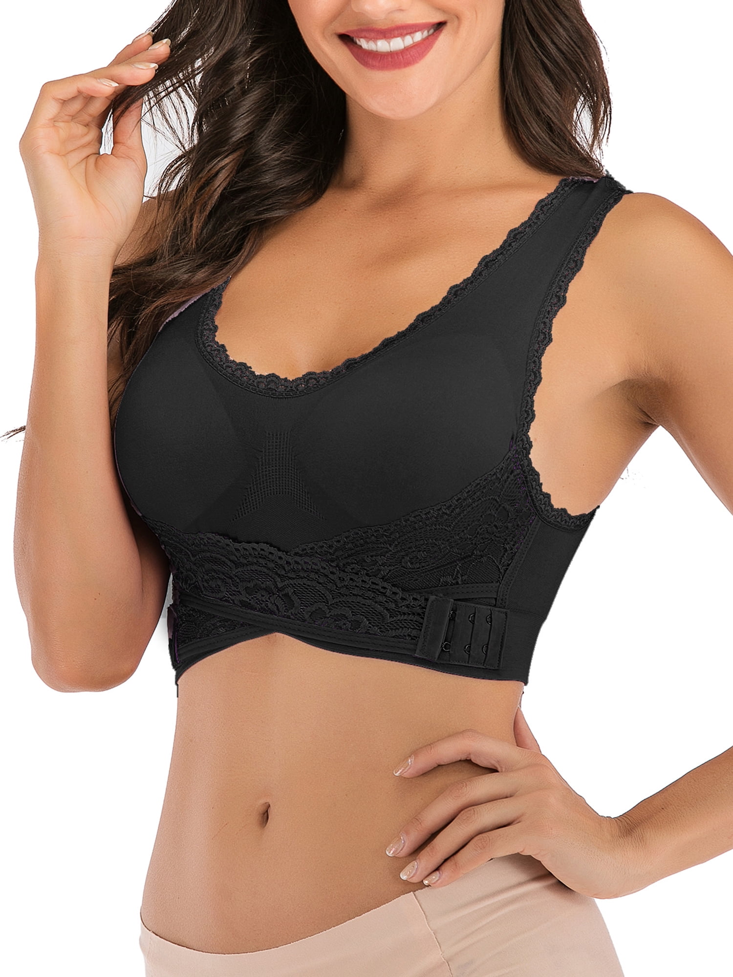 cross front sports bra