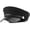 Black-braid, variant on NCY Faux Leather Newsboy Hat for Women Vintage Classic Costume Beret Cap for Men Sailor Fiddler Caps