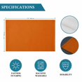 thumbnail image 6 of Burnt Orange Placemats Set of 6, Country Modern Farmhouse Solid Fall Orange Washable Wipeable Table Mats for Dining Tables, Indoor Outdoor Kitchen Place Mats for Holiday Party Table Decor, 6 of 9